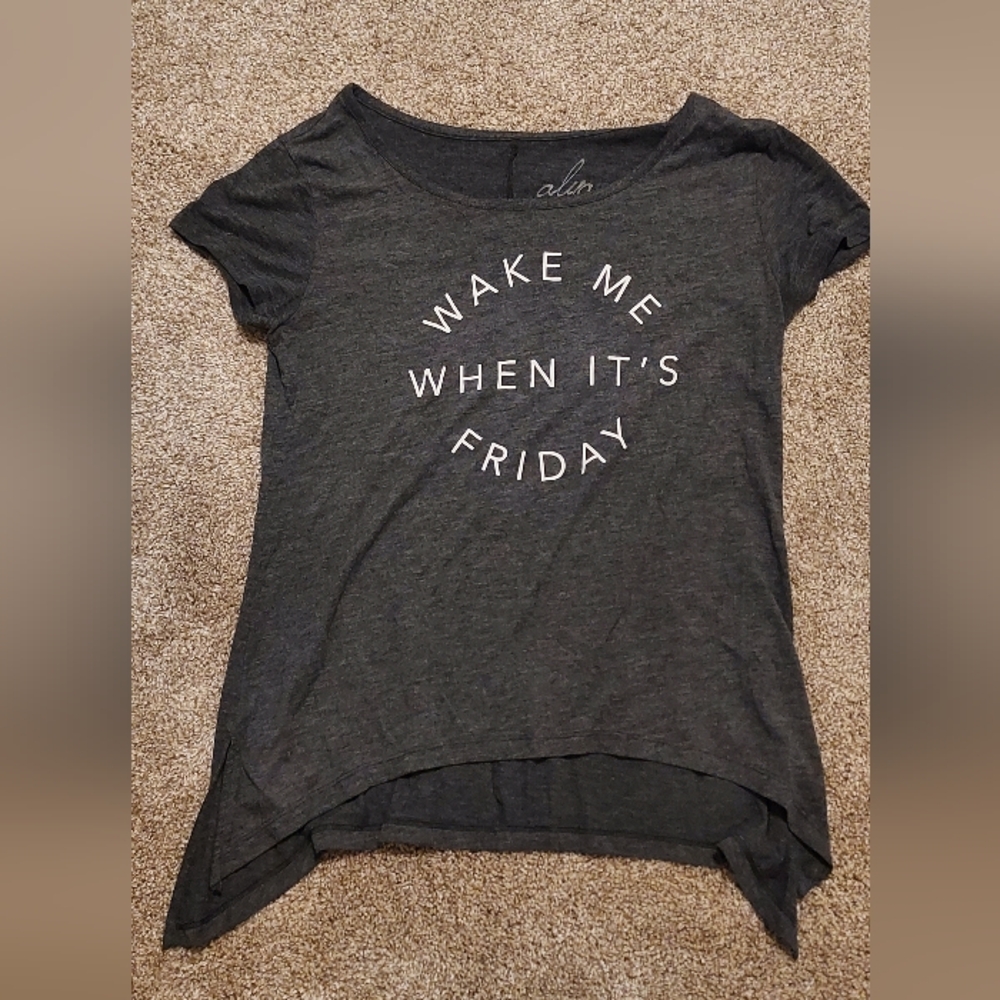 Wake me When It's Friday Graphic Tee shirt from Francescas Boutique